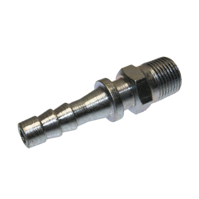 TX--00402 Hose End with 3/8 inch MPT x 1/4 inch Hose Barb | Texas Pneumatic Tools, Inc.