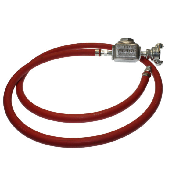 TX-1/4-1HW-3/8 Hose Whip Using Band Clamps with MPT Hose End | Texas Pneumatic Tools, Inc.