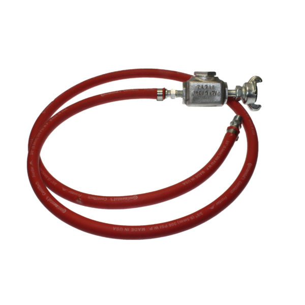 TX-1/4-2HW-3/8 Hose Whip Using Band Clamps with Standard 300 PSI | Texas Pneumatic Tools, Inc.