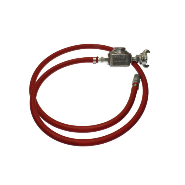 TX-1/4-3HW-3/8 Hose Whip Using Band Clamps with Standard 300 PSI | Texas Pneumatic Tools, Inc.