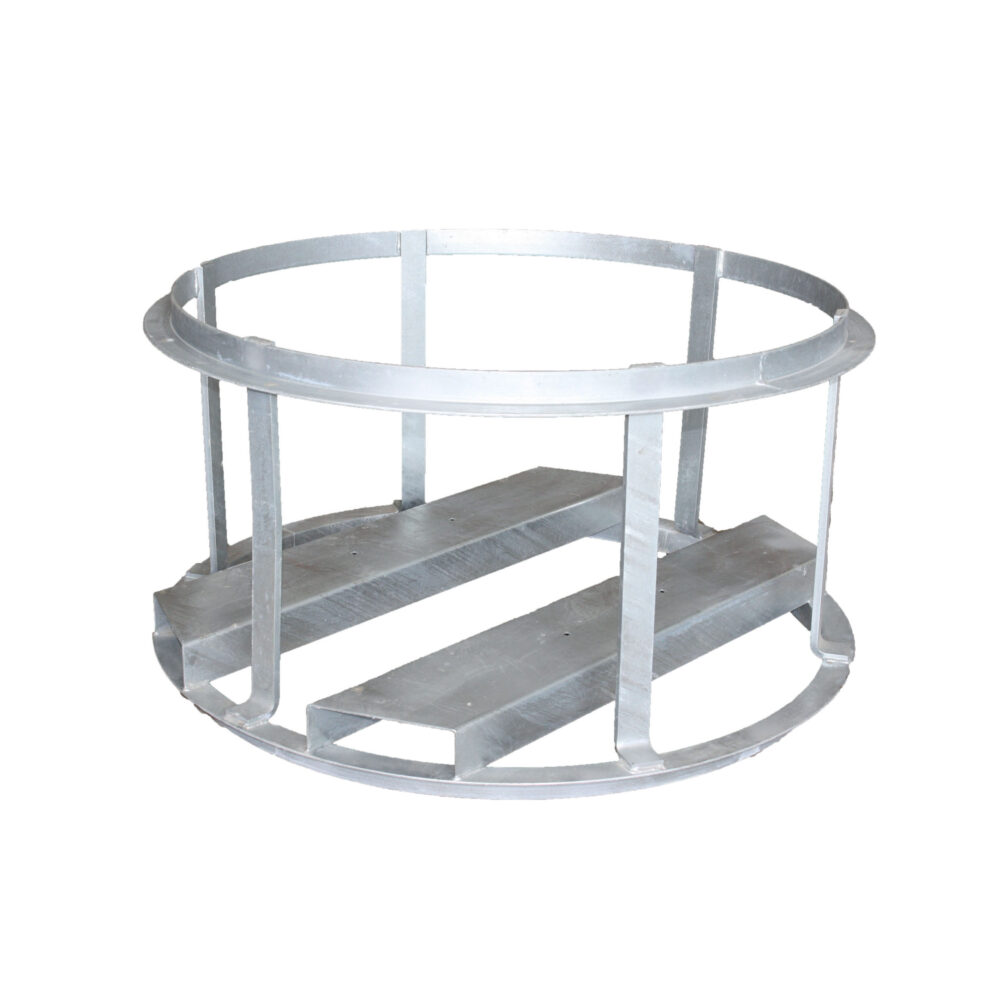 TX-10099 Manifold CageTop View of Air Manifold with 2.5 Gallon, ASME Tank and Industrial Quick Connect Fittings | Texas Pneumatic Tools, Inc.