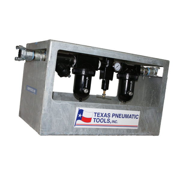 TX1-1/2HF-FRL FRL System with Galvanized Cage and 175 CFM Max Flow | Texas Pneumatic Tools, Inc.