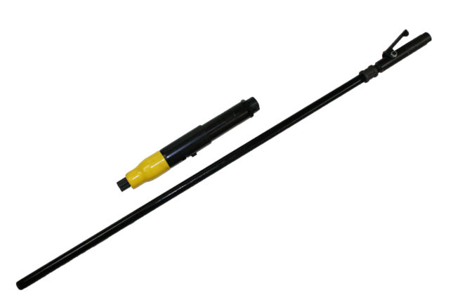 TX1B-LTNS-LR Long Reach Needle Scaler with the Lever Throttle Detached | Texas Pneumatic Tools, Inc.