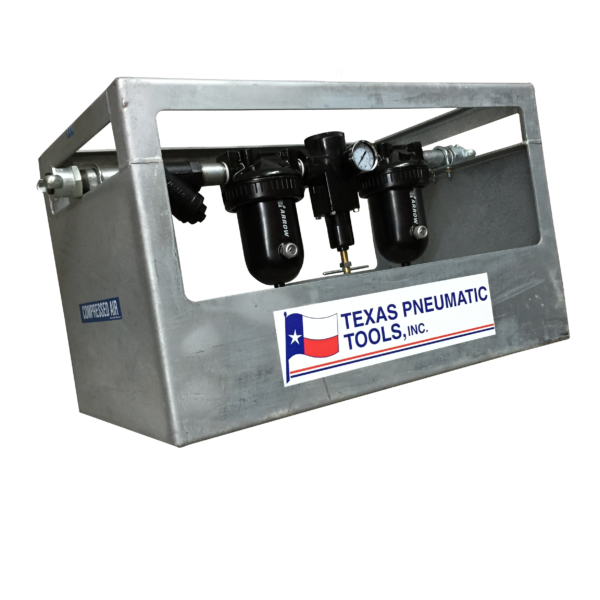 TX1/2MF-FRL FRL System with Galvanized Cage and 142 CFM Max Flow | Texas Pneumatic Tools, Inc.