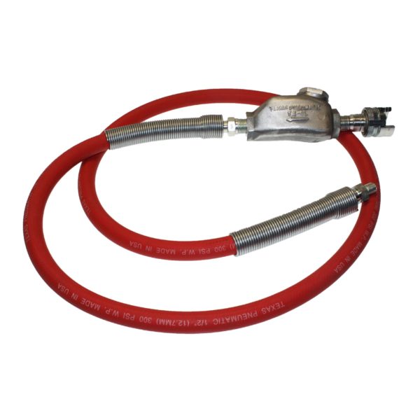 TX-1HW-DLC Hose Whip Assembly with Dual Lock Coupling on MPT Hose End | Texas Pneumatic Tools, Inc.