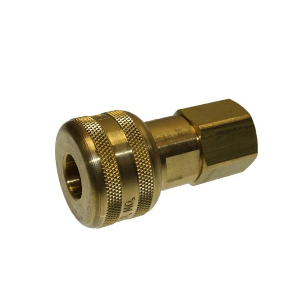 TX-2BF3-B 1/4 Inch Socket x 3/8 Inch Brass Push Type MPT | Texas Pneumatic Tools, Inc.