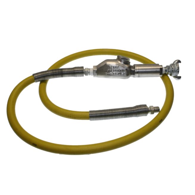 TX-2HHW-F Hercules Hose Whip Assembly with MPT Hose End | Texas Pneumatic Tools, Inc.