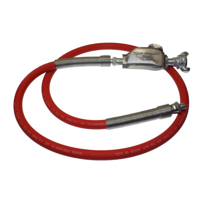 TX-2HW-S Hose Whip Assembly with MPT Straight Swivel | Texas Pneumatic Tools, Inc.
