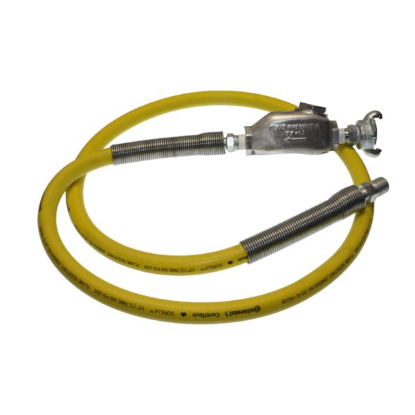 TX-3GHW Hose Whips using Band Clamps with Gorilla 500 PSI - MPT Hose End | Texas Pneumatic Tools, Inc.
