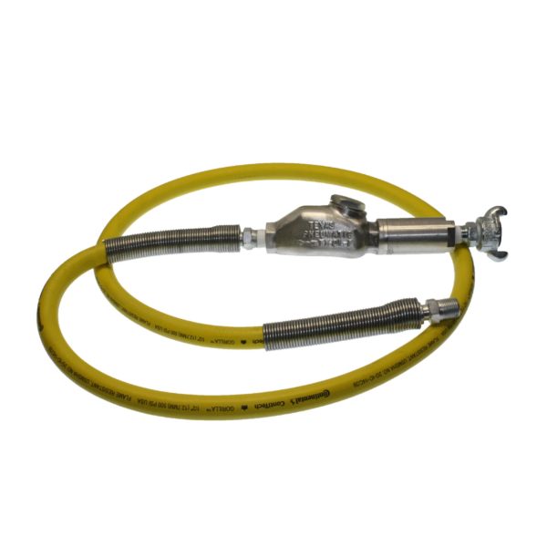 TX-3GHW-F Hose Whips using Band Clamps with Gorilla 500 PSI - MPT Hose End | Texas Pneumatic Tools, Inc.