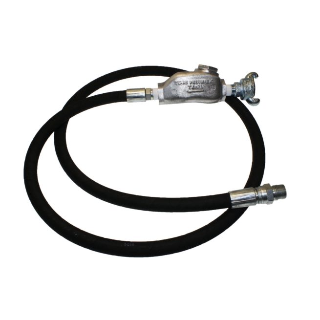 TX-3HW-HYD Hydraulic Hose Whip Assembly with Straight MPT Swivel | Texas Pneumatic Tools, Inc.