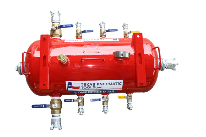 TX-5AMF Sixty Gallon ASME Air Manifold | Texas Pneumatic Tools, Inc.