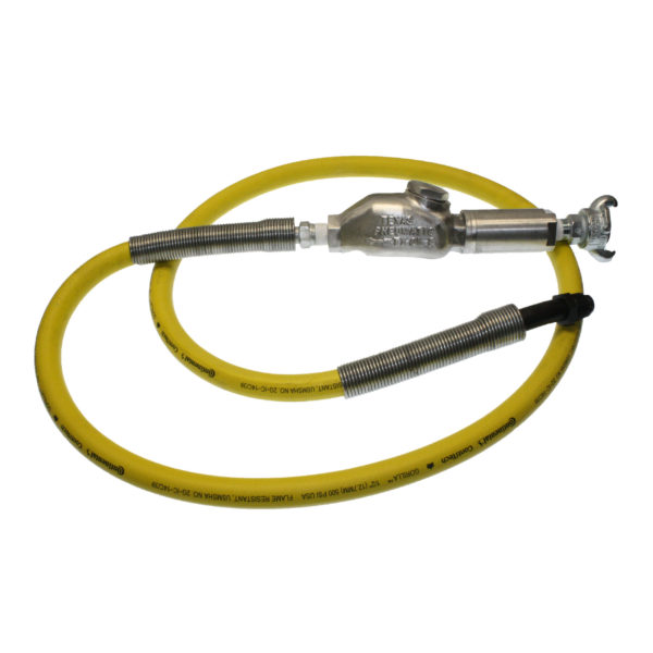 TX-4GHW-F Hose Whips using Band Clamps with Gorilla 500 PSI - Thread Bent Swivel | Texas Pneumatic Tools, Inc.