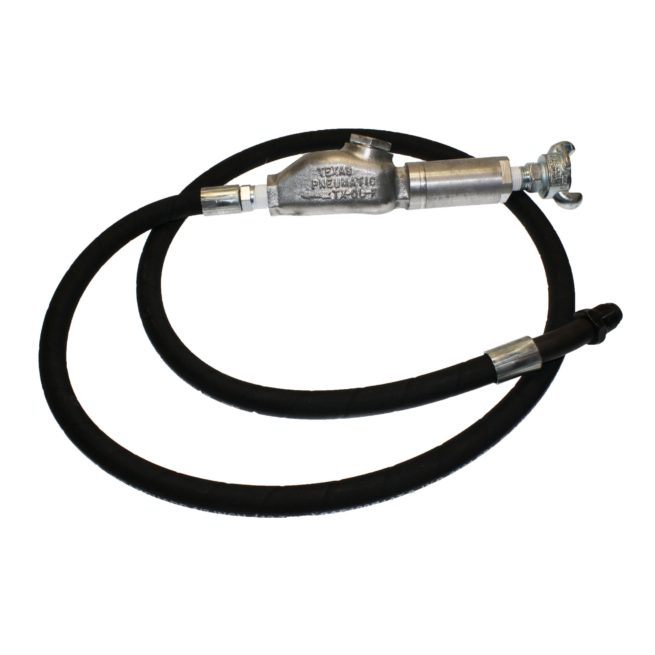 TX-4HW-F-1/2-HYD Hydraulic Hose Whip Assembly with MPT Bent Swivel | Texas Pneumatic Tools, Inc.