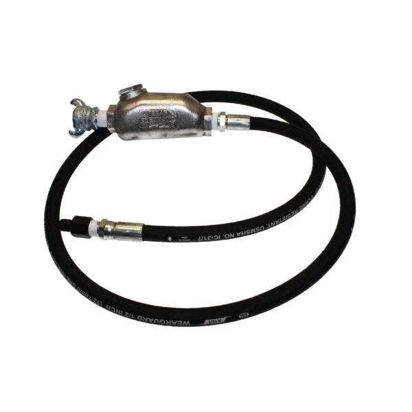 Single Hydraulic Breaker Whip Hose With Dowty Seal & BSP Ends 