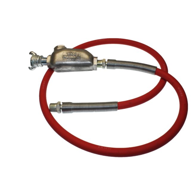 TX-7HW Hose Whip Assembly with MPT Hose End | Texas Pneumatic Tools, Inc.