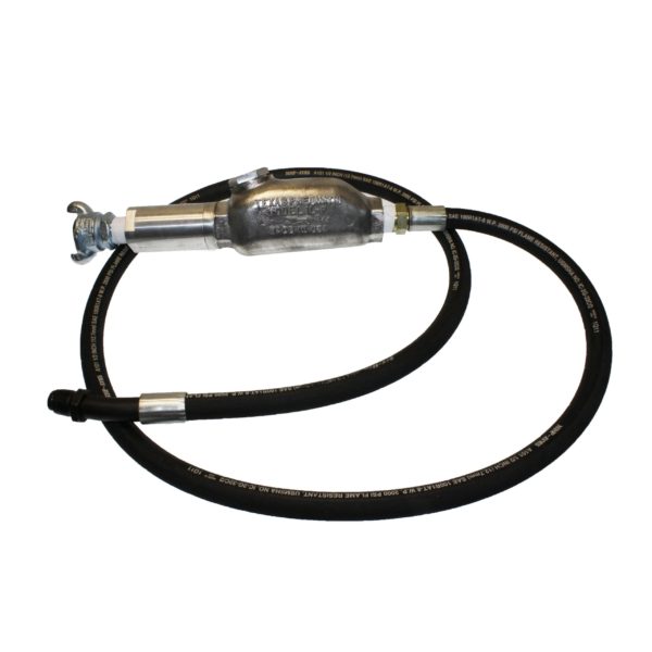 TX-8HW-F-1/2-HYD Hydraulic Hose Whip Assembly with MPT Bent Swivel | Texas Pneumatic Tools, Inc.