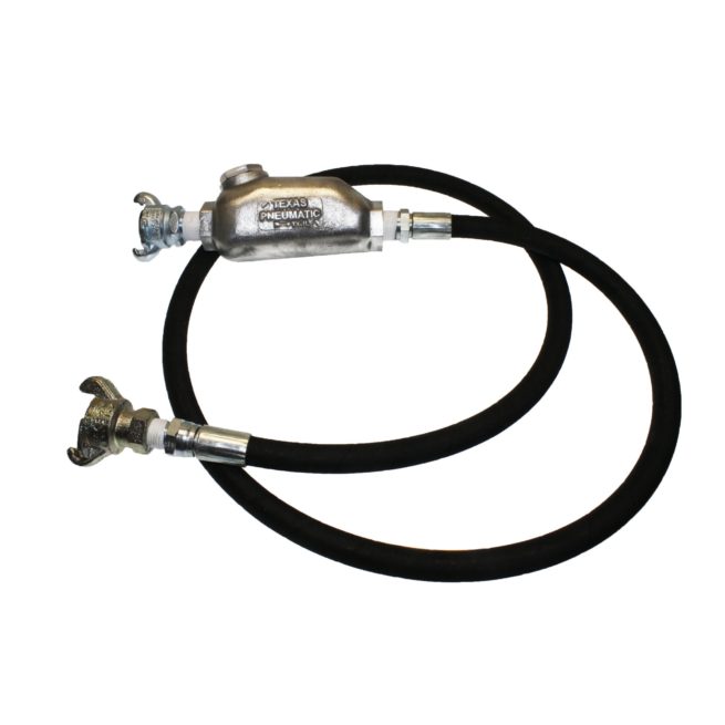 TX-9HW-HYD Hose Whip with 2,000 PSI Hydraulic Crow Foot Hose End | Texas Pneumatic Tools, Inc.