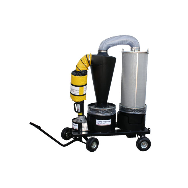 TX-DCS3 Dust Collection System w/ Cart | Texas Pneumatic Tools, Inc.