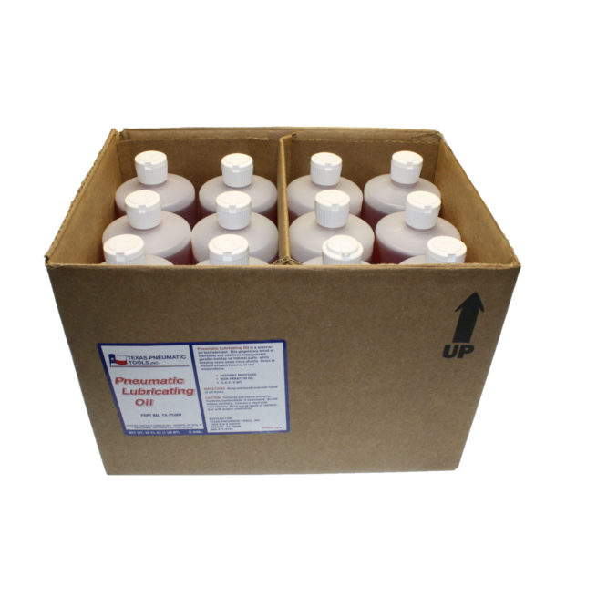 TX-PL001 Case of 12 Bottles of Pneumatic Lubricating Oil | Texas Pneumatic Tools, Inc.