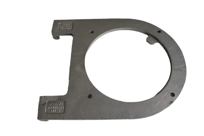 TX-SG2402 Reverse View of Machined 24 Inch Swing Gate Swing Plate | Texas Pneumatic Tools, Inc.