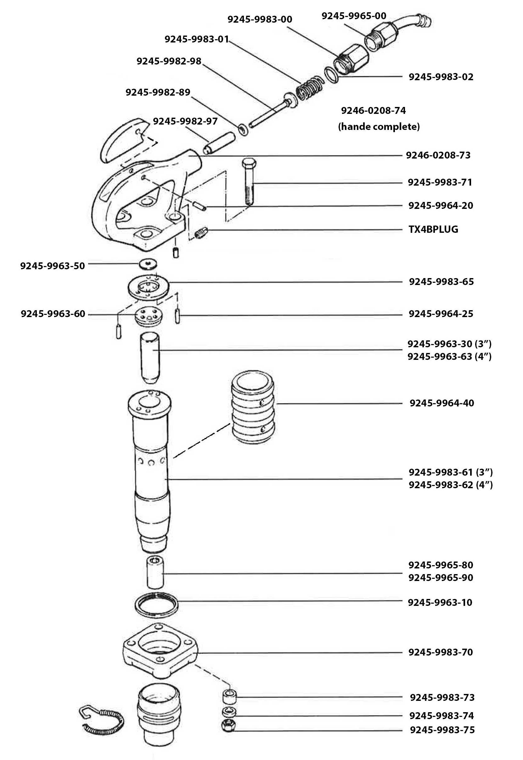 CP 4136 4136 4 Chicago Pneumatic Texas Pneumatic Tools Inc